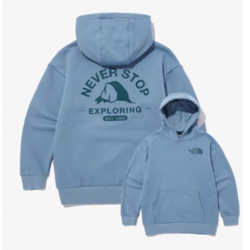 THE NORTH - KS EXPLORING HOODIE (BLUE GRAY)